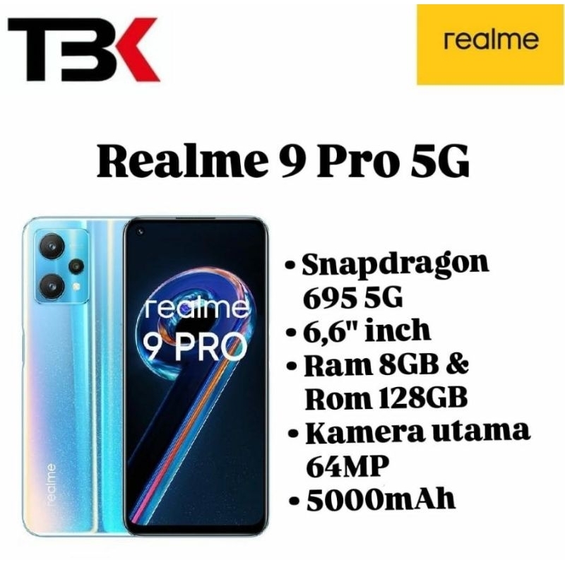 Realme 9 Pro 5G Ram 8GB/128GB Second ori