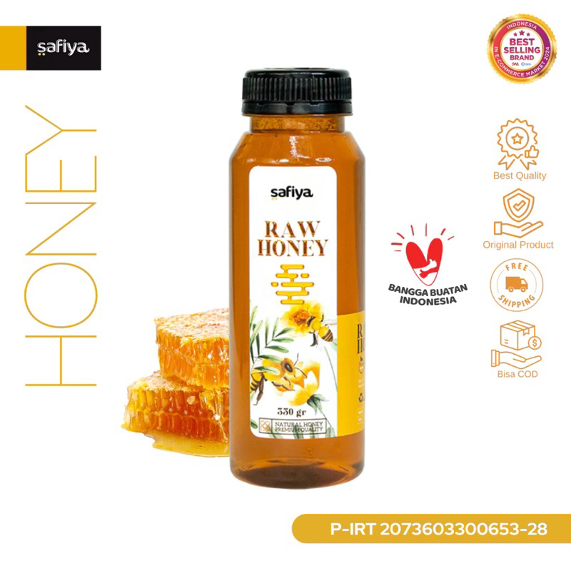 

Madu Murni Safiya Multiflora Raw Honey Asli 350 gram / Madu Safiya ORIGINAL / COD Balikpapan madu premium