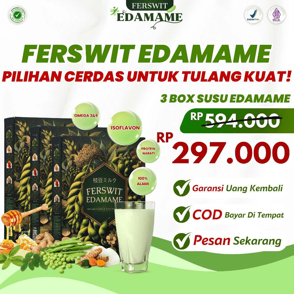 

Ferswit Susu Edamame Asli 100% Original 3 Box