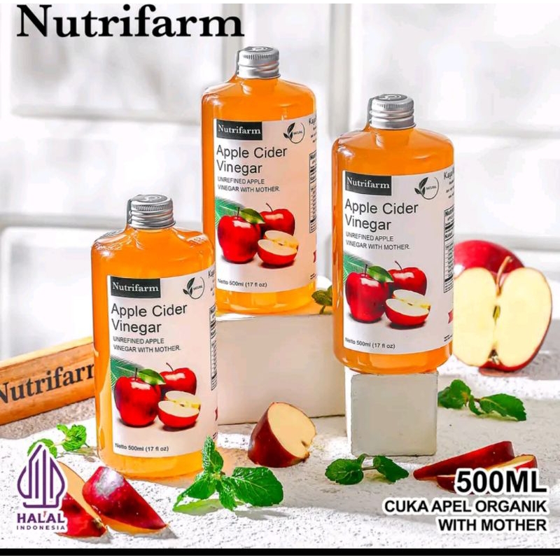 

PAKET PROMO!! 3 PCS CUKA APEL ORGANIK 500 ML