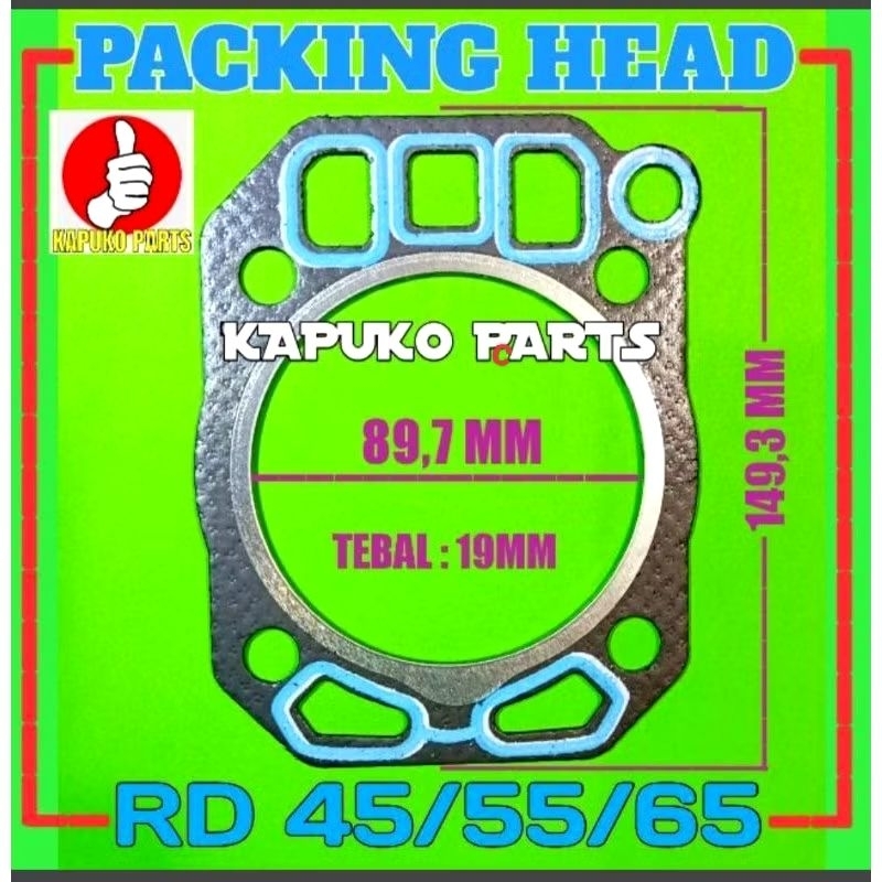 paking kop kubota RD 65 / paking head kubota RD 65