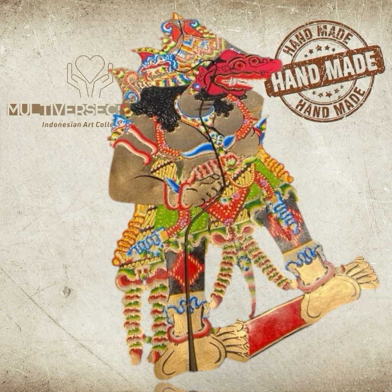 MULTIVERSECRAFTID WAYANG KULIT BUTO KUMBOKARNO EMAS -+ 80 CM HALUS
