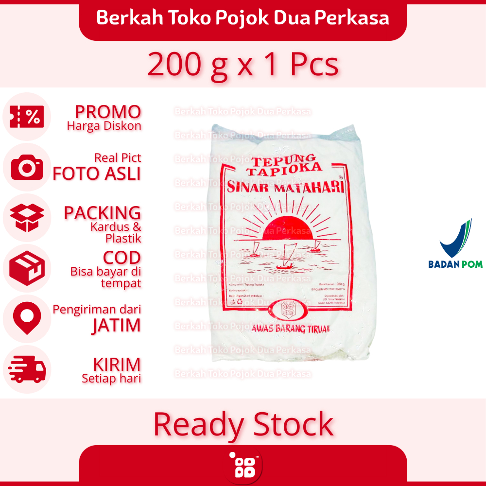 

Sinar Matahari Tepung Tapioka 200 g [JATIM]