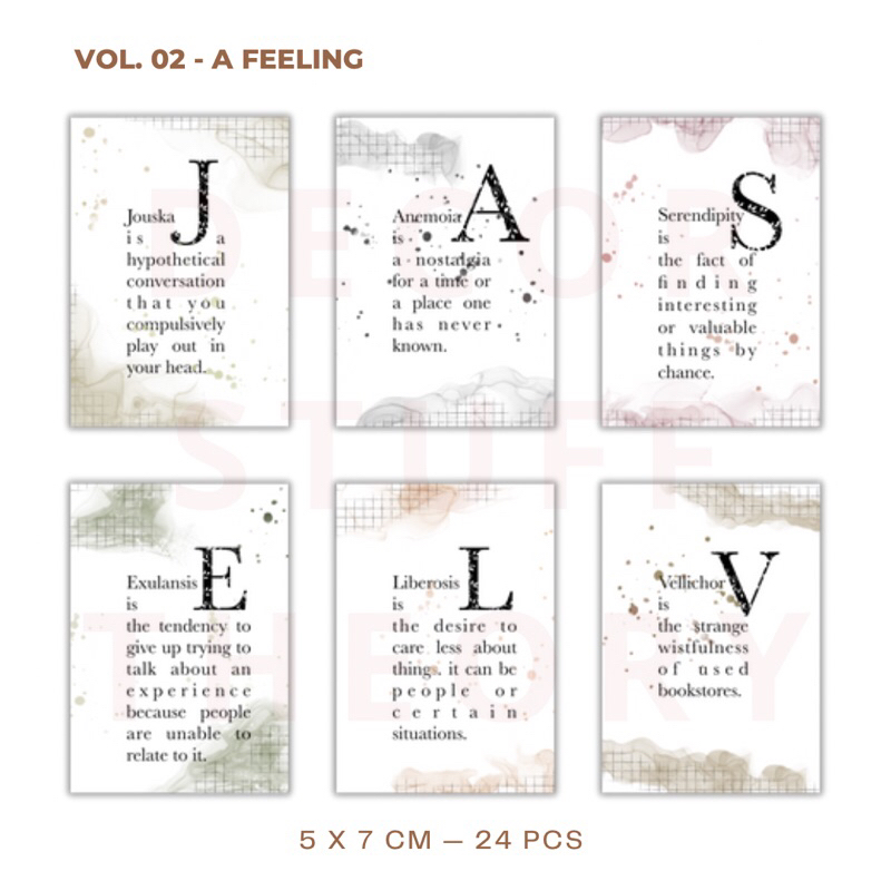 

Deco Paper “Part of Serenity” Special Edition
