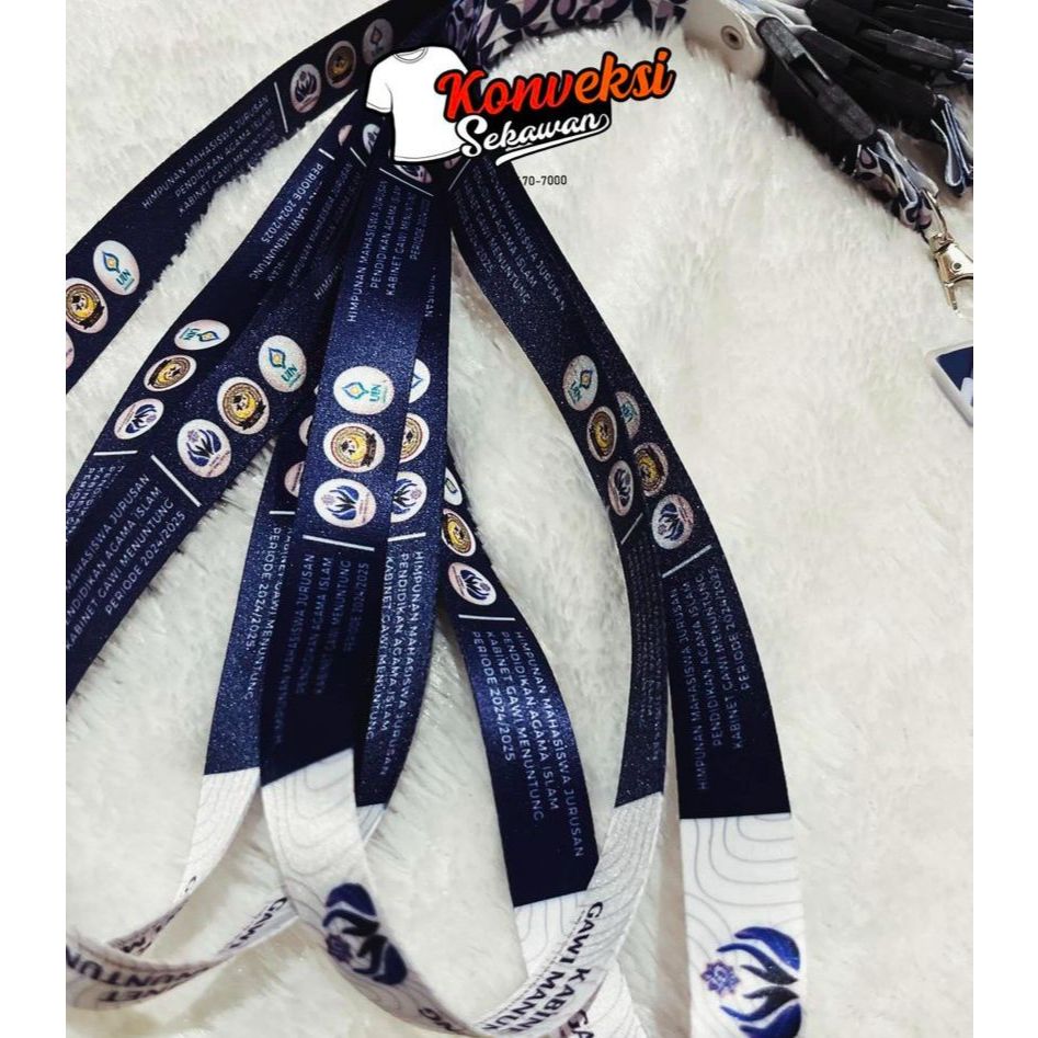 

Tali Lanyard Costum Bahan Tissue Premium Quality