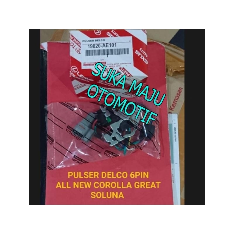 Pulser delco GREAT SOLUNA ALL NEW COROLLA AE111 SOCKET 6 PIN AE101 ORI