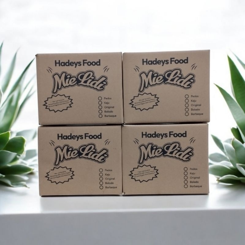 

Paket Usaha Mie Lidi 1 Box 8 Pack isi 160 pcs
