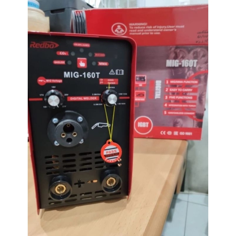 REDBO MESIN LAS MIG 160T MIG160 T REDBO TRAVO LAS CO FLUX CORE GASLESS