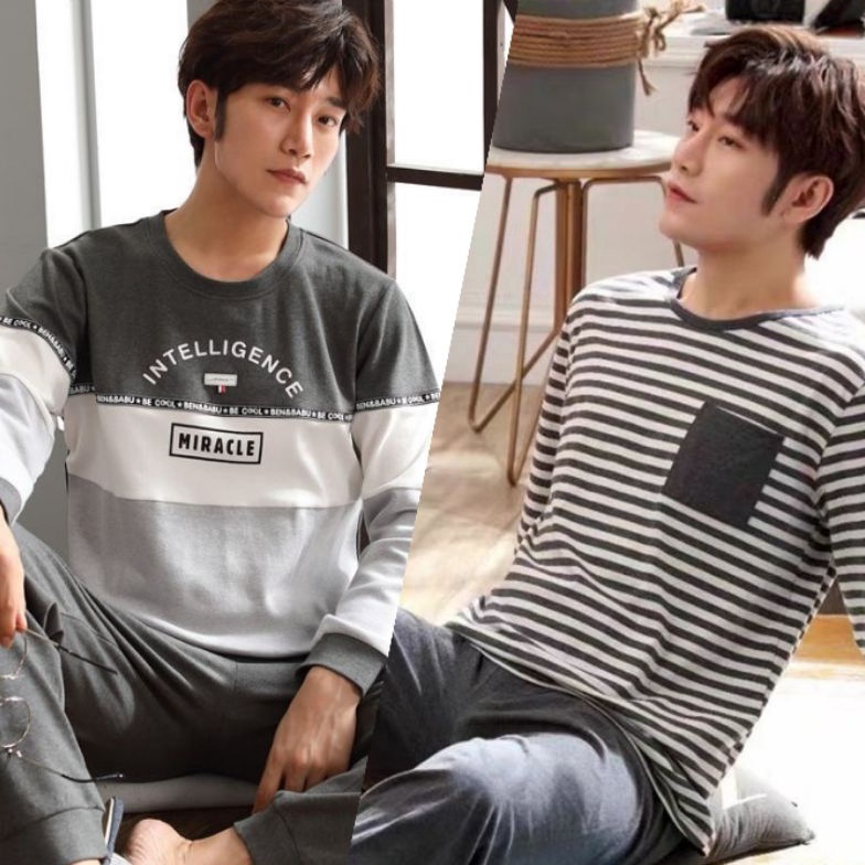 Spesial Edition SETELAN BAJU PIYAMA SET BAJU TIDUR PRIA PP IMPORT MOTIF KOTAK PREMIUM STELAN KAOS TI