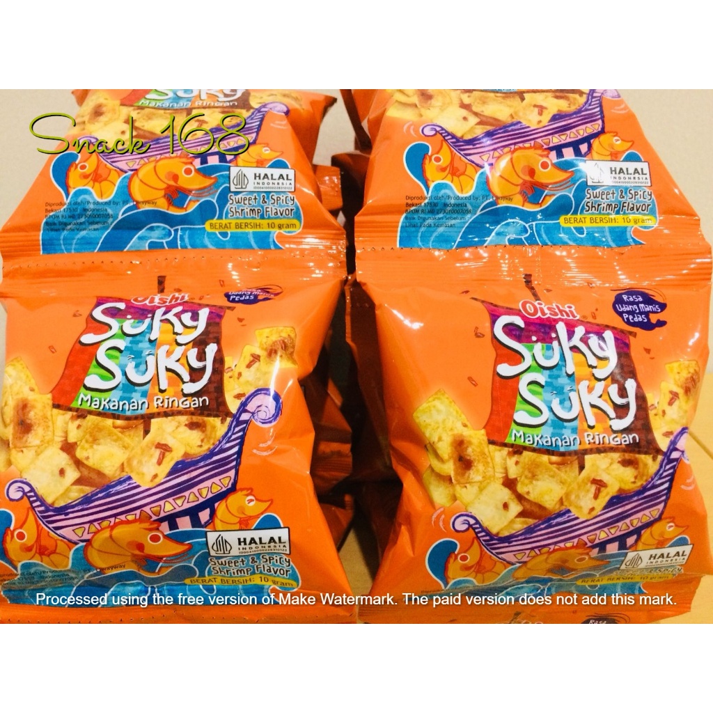 

Oishi Suky Suky Renceng -Rasa Udang Manis Pedas [Isi 5 bks x 10 gr]