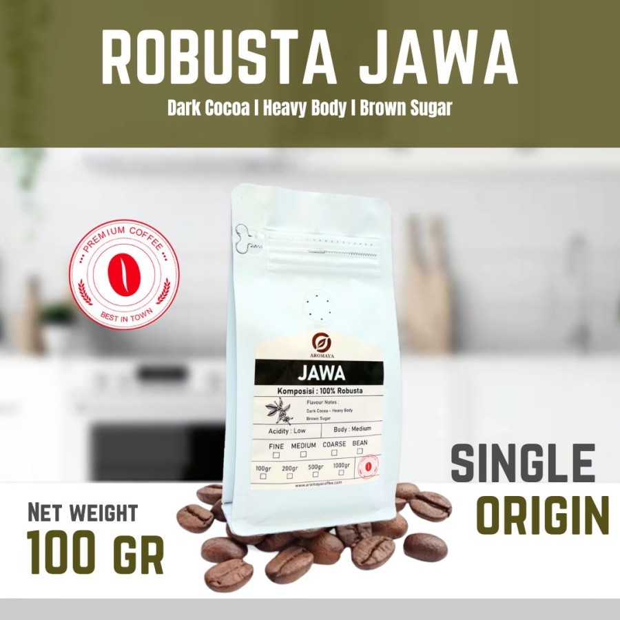 

AROMAYA Kopi Robusta Jawa Robusta Coffee 100 gram