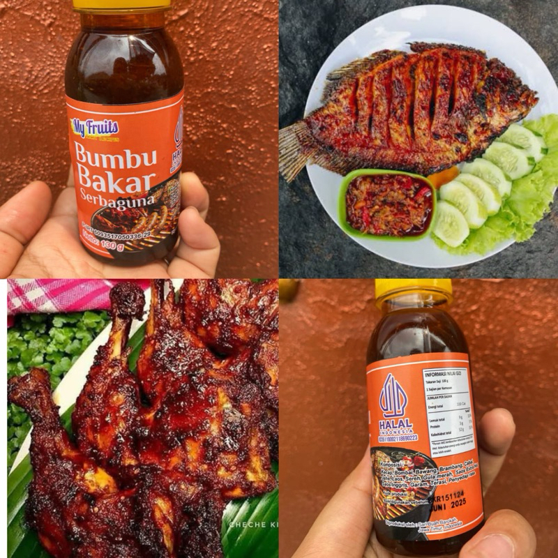

Bumbu Bakar serba guna Pedas Manis , Bumbu ikan bakar , ayam bakar , seafood bakar