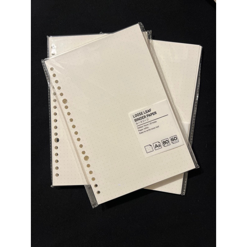 

loose leaf doted A5 paperclips