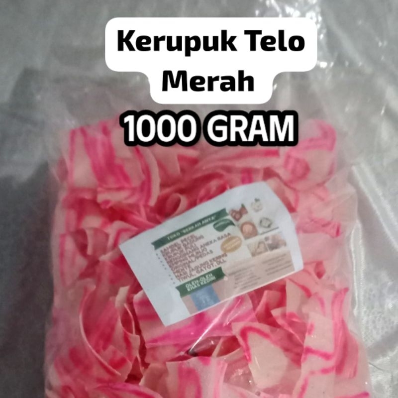 

Kerupuk Telo / Ketela Merah Mentah 1000 gram