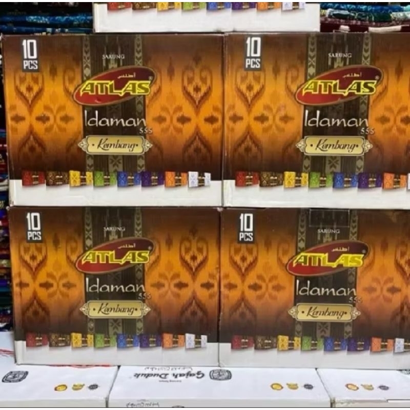 SARUNG ATLAS IDAMAN KEMBANG Motif BHS SGE SGS SKS