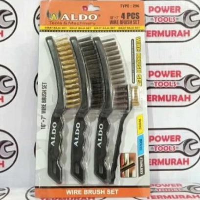 

Sikat baja set 4 pcs 10"+7" ALDO type 296