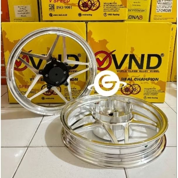 Velg VND V Speed V1/Velg VND H-10 PCX 160 ABS/PCX 160 CBS Depan 185-14/Belakang 215-14 Best Quality