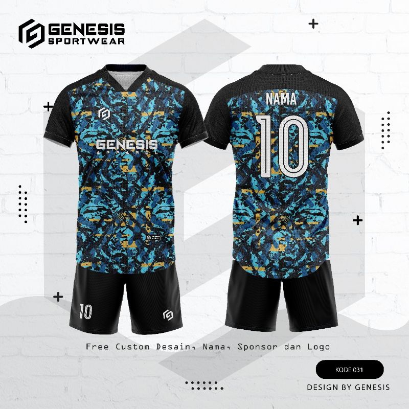 baju voli/sepakbola dan futsal printing bisa custom nama