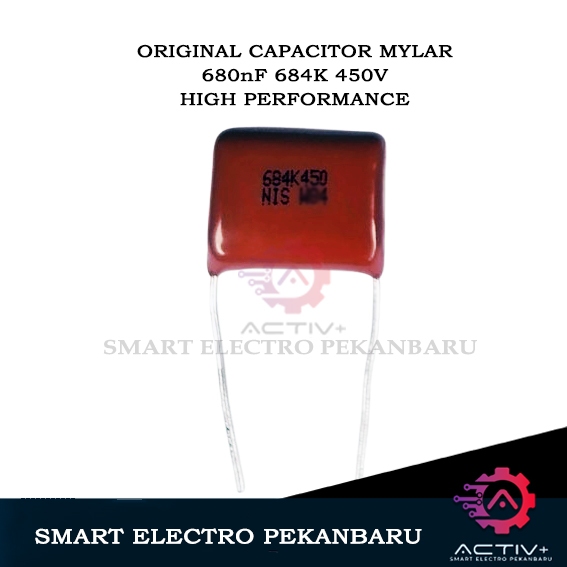 ORIGINAL MYLAR 684K 450V 680nF CAPACITOR MILAR KAPASITOR 684 450VOLT 0.68uF 450 V VOLT 400 684J CAPA