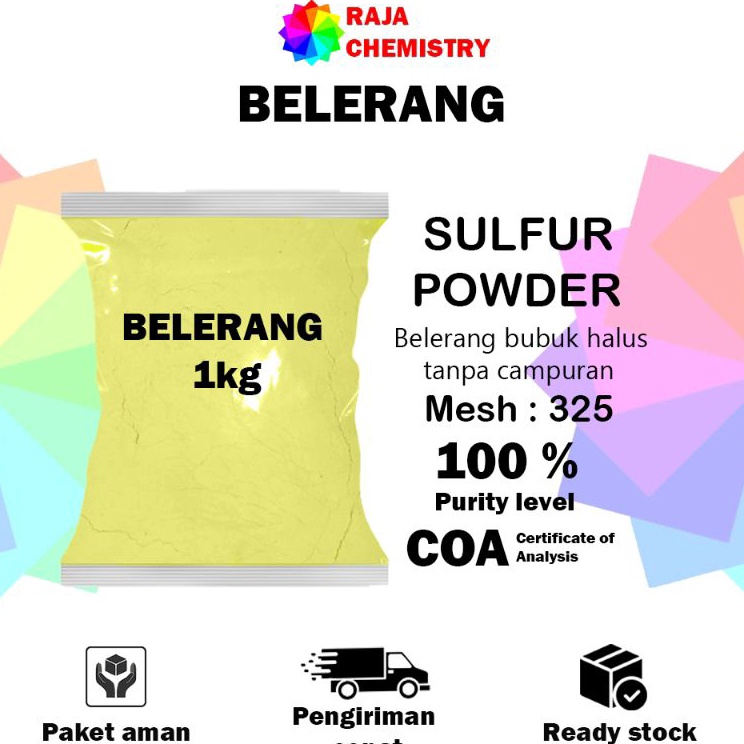 Terkini Belerang 1kg Sulfur  gatelBelerang Murni 1kg