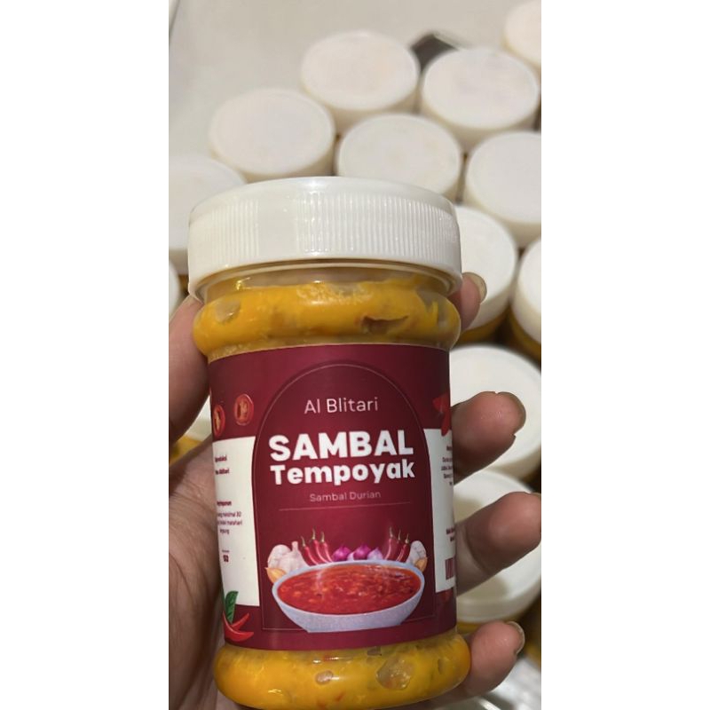 

sambel tempoyak durian Medan/teri 100% asli halal