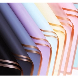 

Borong Promo 2 lembar Gold Border Cellophane Flower Wrapping Kertas Bunga Buket Bunga