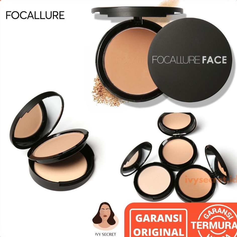 Kualitas Heboh  Focallure Pressed Powder Focallure Powder Focallure Compact Powder Bedak Focallure B
