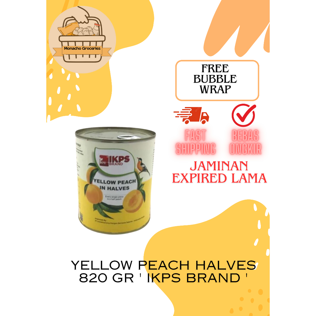 

Yellow Peach Halves 820 Gr ' IKPS BRAND '