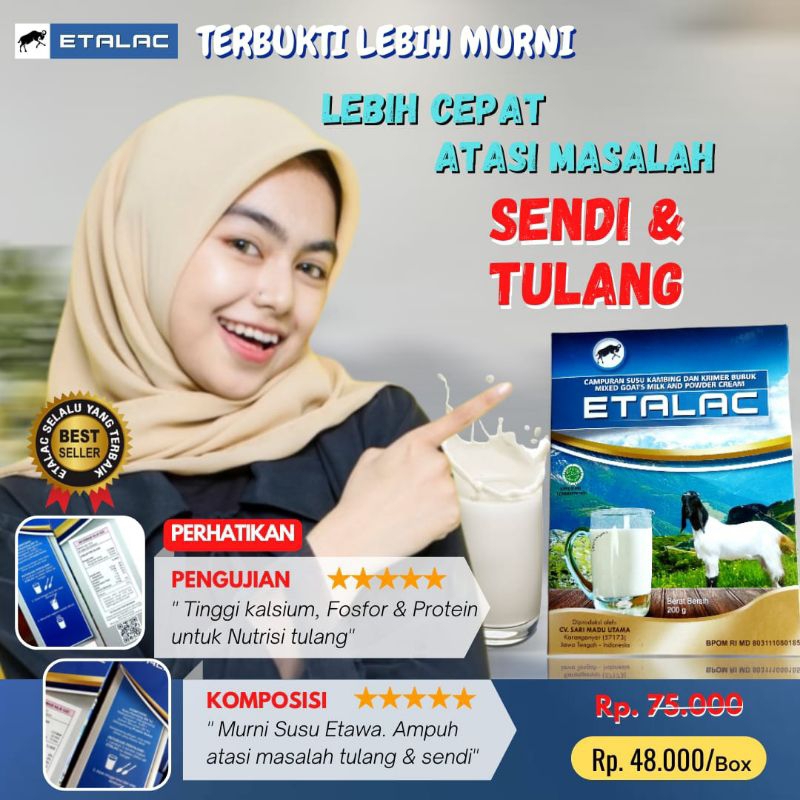 

Susu Kambing Etawa Etalac Bubuk Original paket 2 box