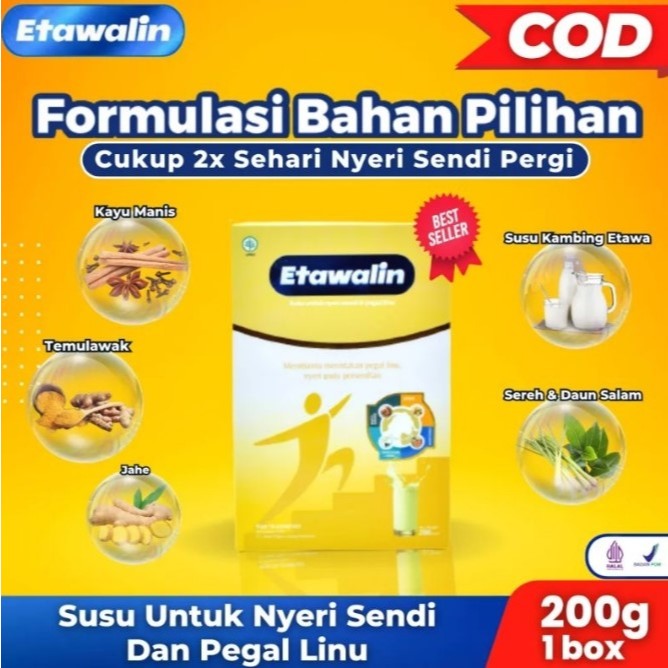 

KHUSUS HARI INI!!! [] ETAWALIN SUSU KAMBING ETAWA 200GR ORIGINAL BPOM ATASI NYERI SENDI PEGAL LINU