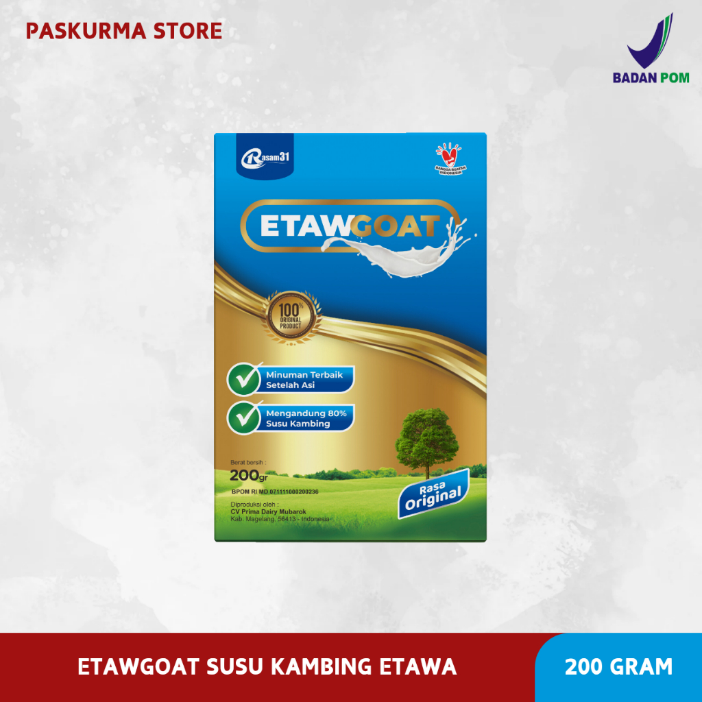 

ETAWGOAT SUSU KAMBING ETAWA 1 BOX ISI 200 GRAM