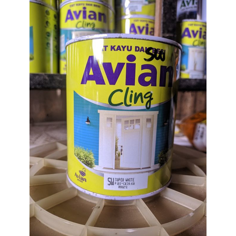 

Cat Minyak Kayu dan Besi Avian Cling 1kg Super White
