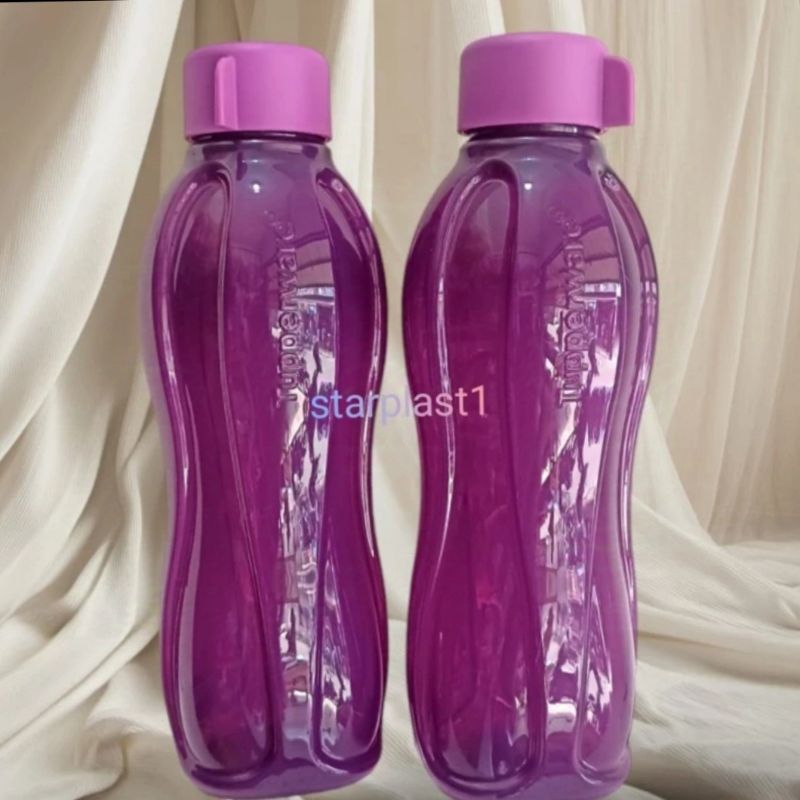 Eco botol Tupperware 1 liter warna ungu