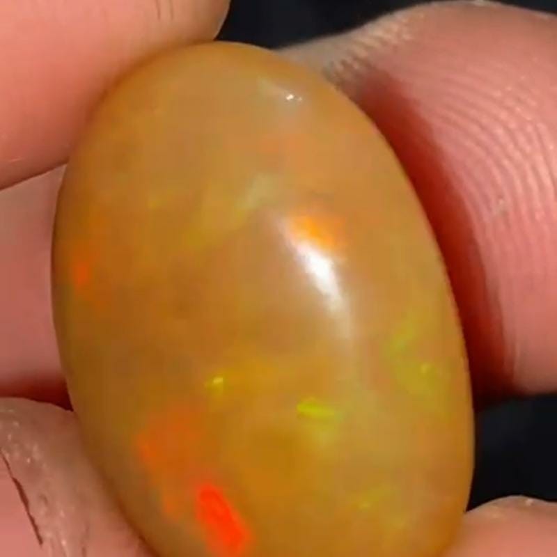 BATU PERMATA KALIMAYA CARAMEL OPAL WELO ETHIOPIA CRYSTAL TEH
