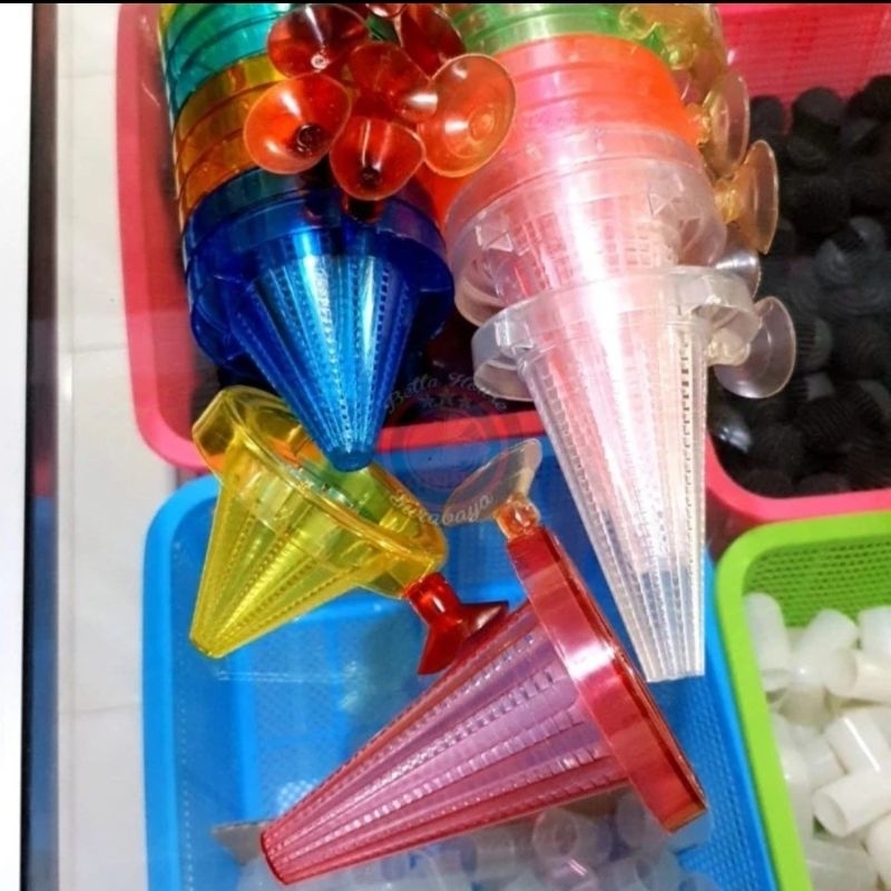 Corong Cacing Sutra Beku Wadah Tempat Pakan Ikan Cacing Sutra/ Cacing Beku