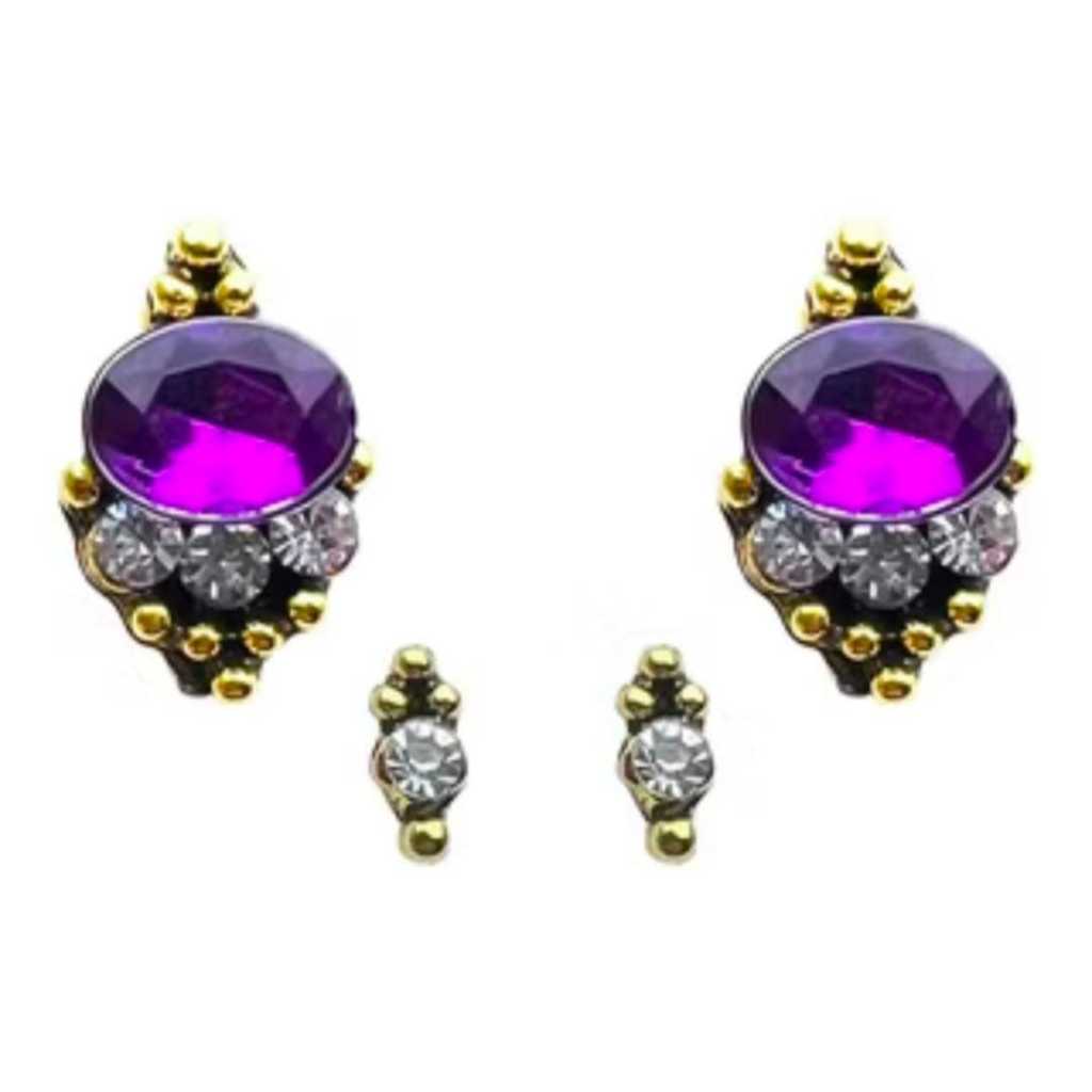 SHW - Anting Wanita Korea ANTING TINDIK UNGU