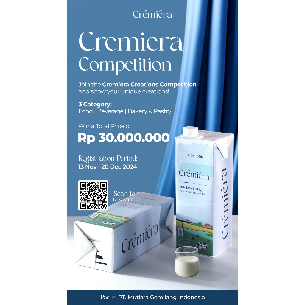 

Cremiera by MGI Food - Produk Krimer Mengandung Susu Kemasan 1 Liter MutiaraGemilang.id