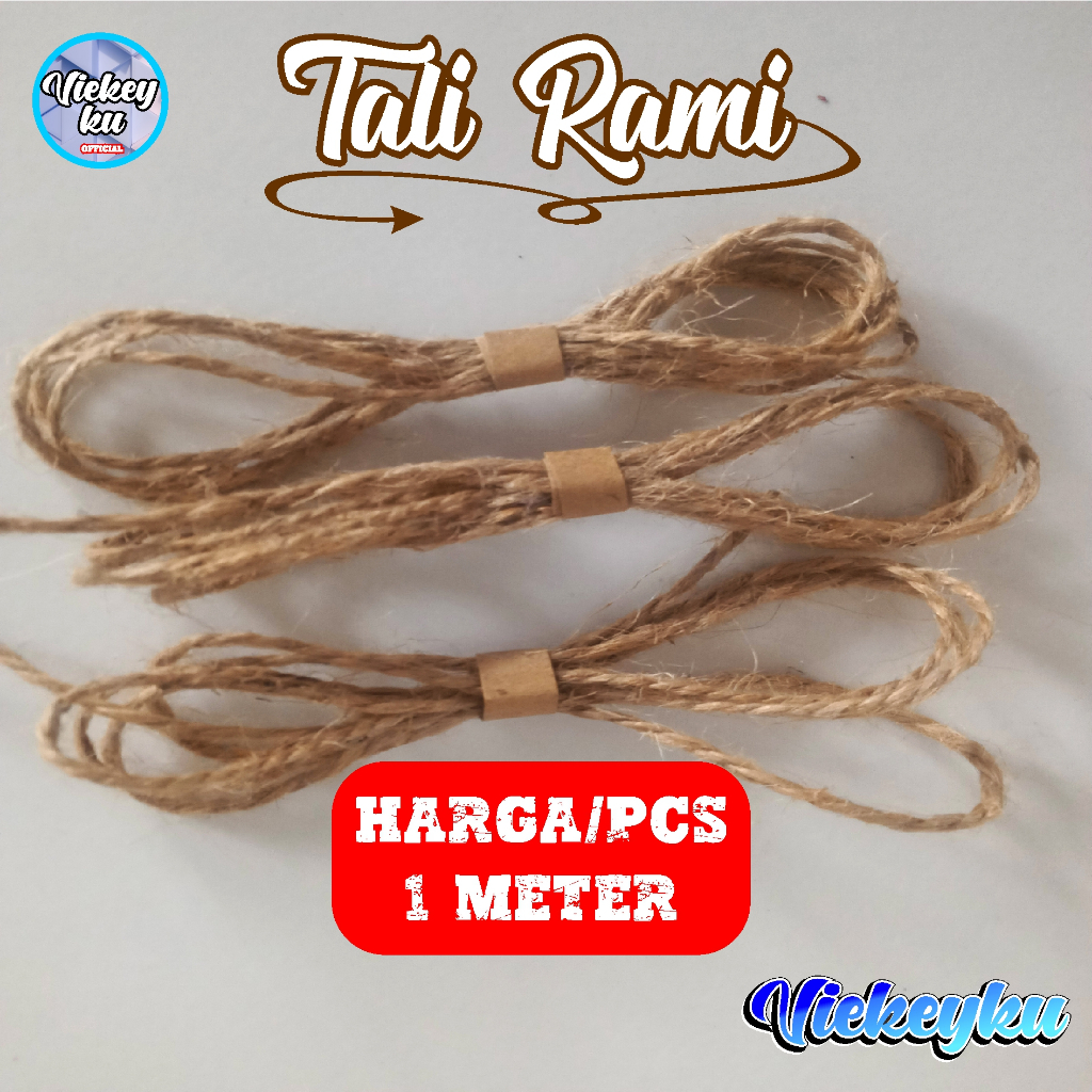 

TALI RAMI 2 PLY HARGA /PCS 1 METER | Tali Rami Hang tag | Tali goni | Tali vintage | Tali souvenir