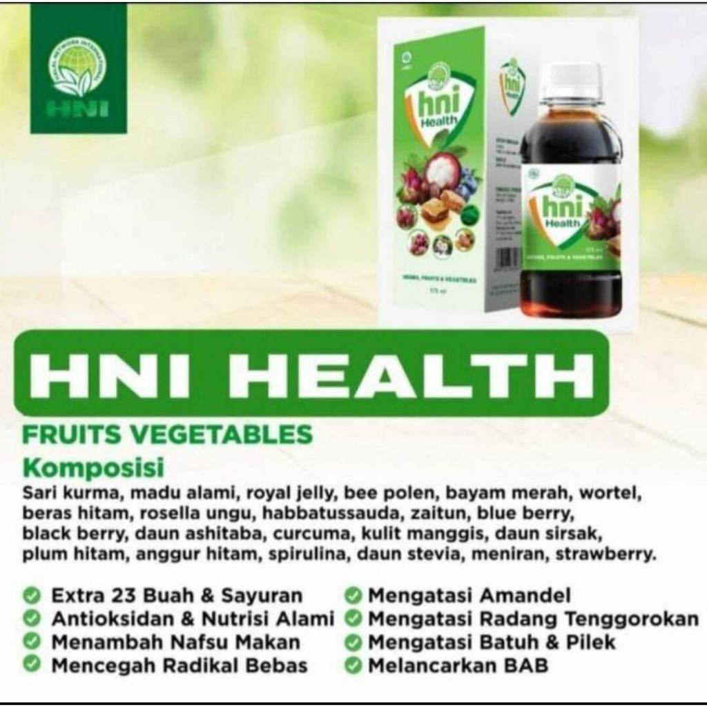 

HNI HEALTH | EXTRA FOOD MADU MENAMBAH NAFSU MAKAN | MENAIKKAN HB PADA PENDERITA TIFUS DAN DBD