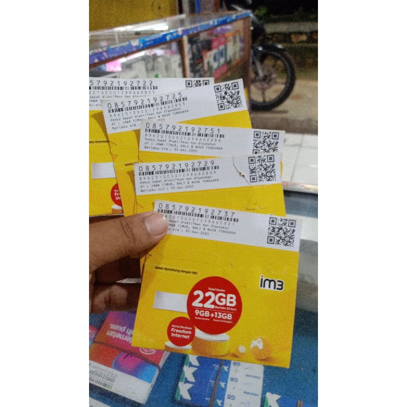 Obral kartu Indosat Ooredoo 22GB lokal madura