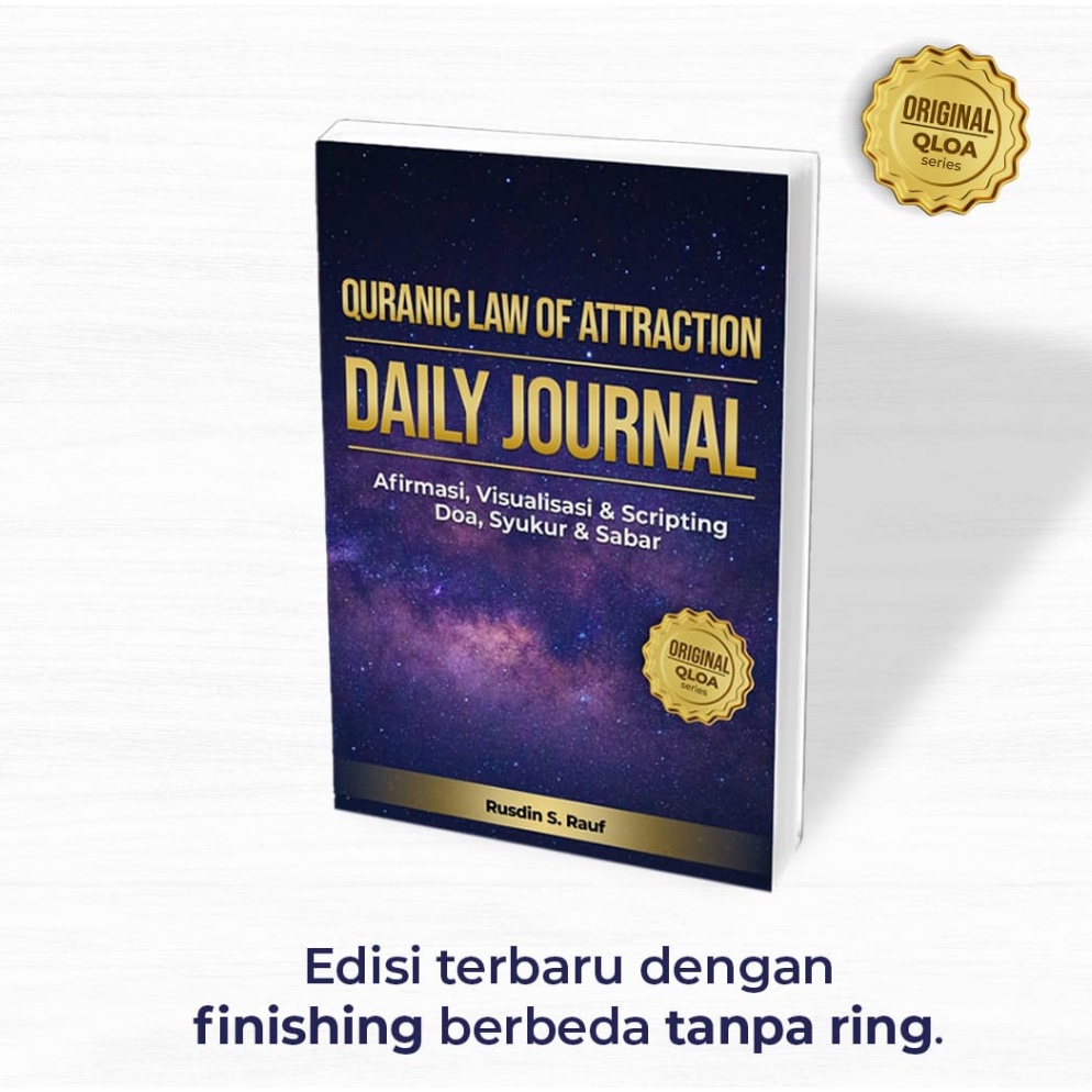 

KODE WPJAL Buku Daily Journal Quranic Law of Attraction Scripting Afirmasi visualisasi dengan doa syukur sabar notebook original