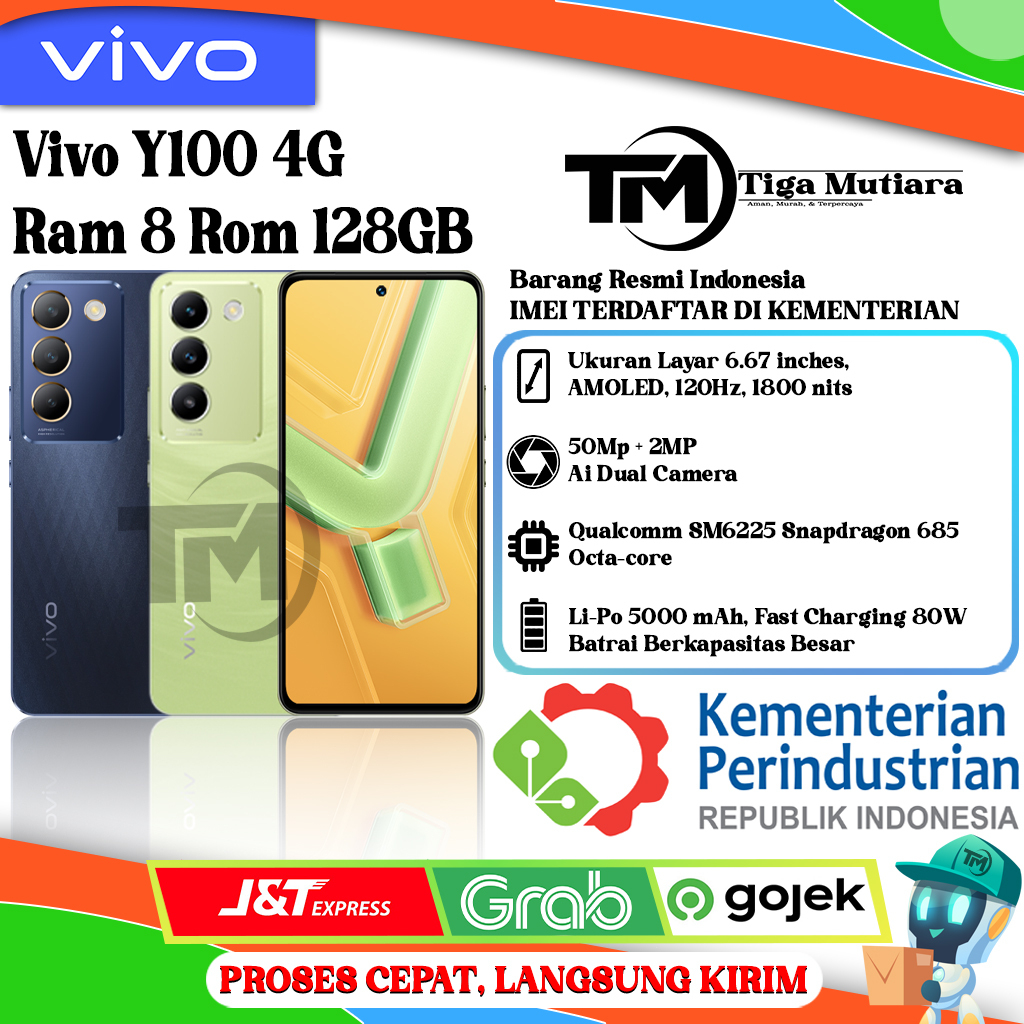 Vivo Y100 4G | 5G Ram 8/128GB | Ram 8/256GB