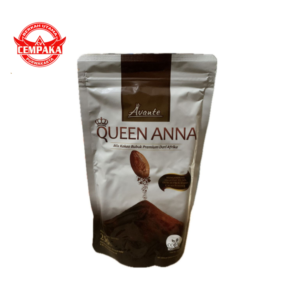 

AVANTE QUEEN ANNA COCOA POWDER HIGH FAT 22/24 KEMASAN 250GR