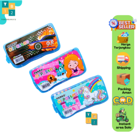 

Crayon Warna Oil Pastel 12W - Mitsuwa/ Apick