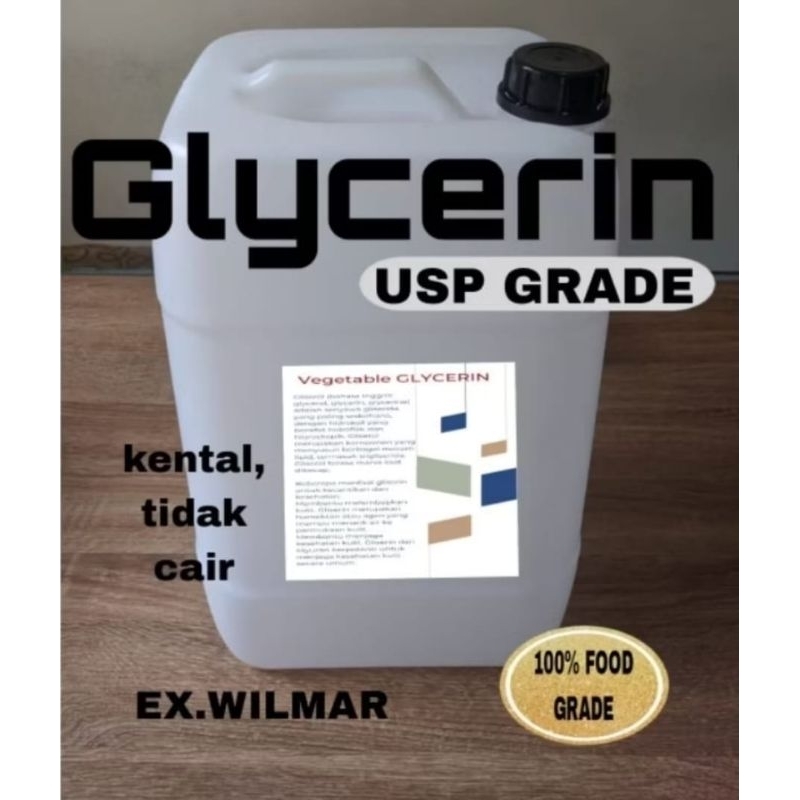 [LINK EKSPEDISI] Glycerin vegetable / glyserin / glyserol EX WILMAR usp grade 20kg
