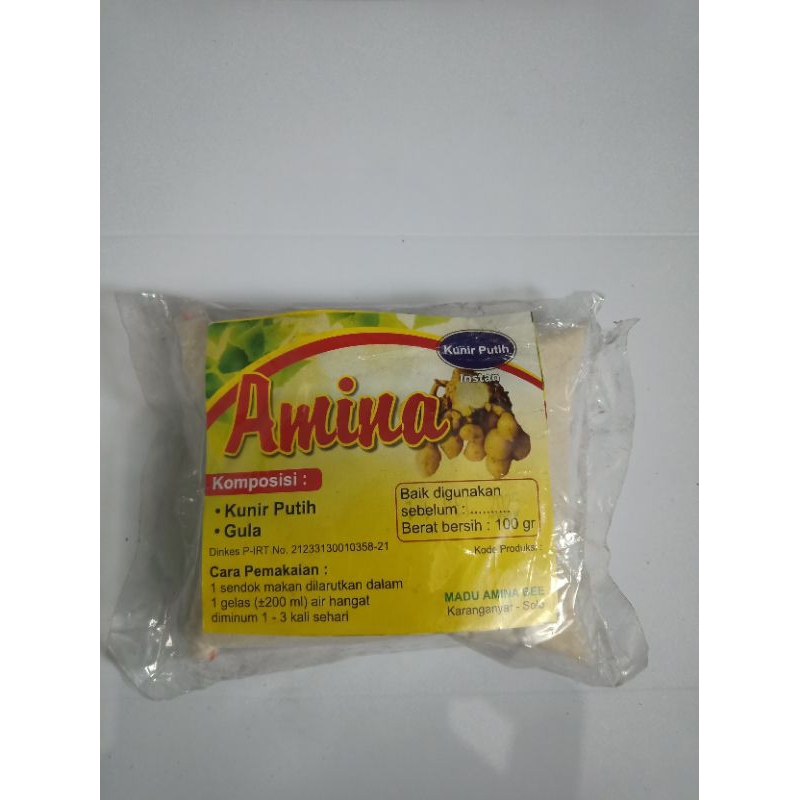 

Amina Herbal Kunir Putih Dengan Gula 100 gram