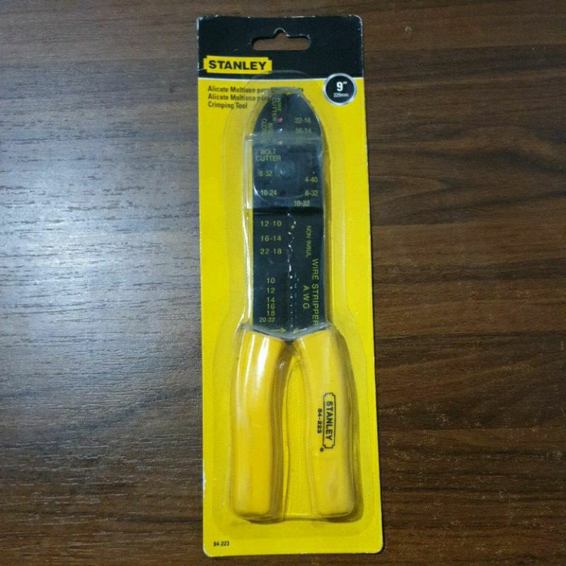 Tang crimping kupas kabel Stanley