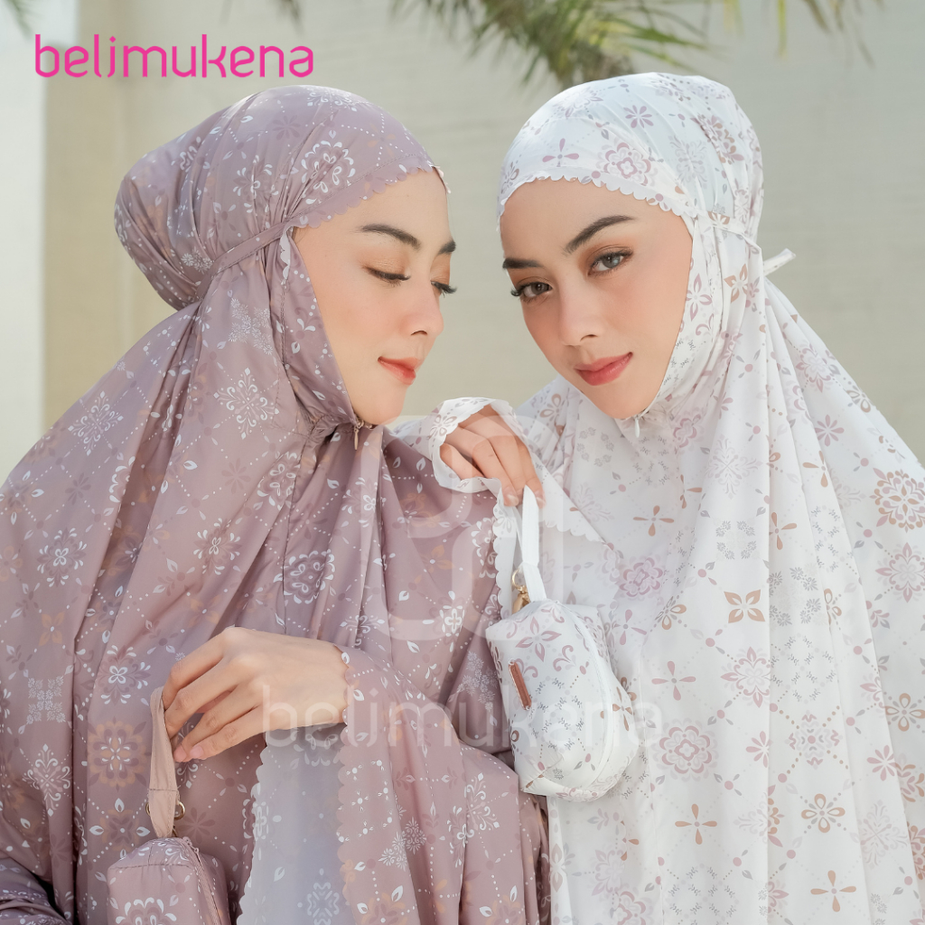 Grosir (Free Sajadah) Belimukena - Mukena Mini Parasut Premium Korea 2In1 Daily Lasercut Travel