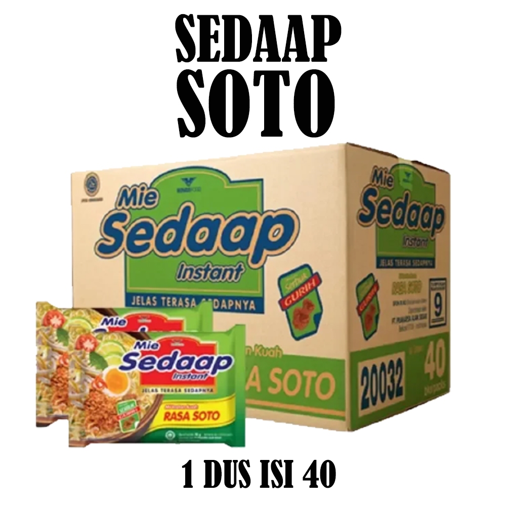 

MIE SEDAAP SOTO DUS ISI 40