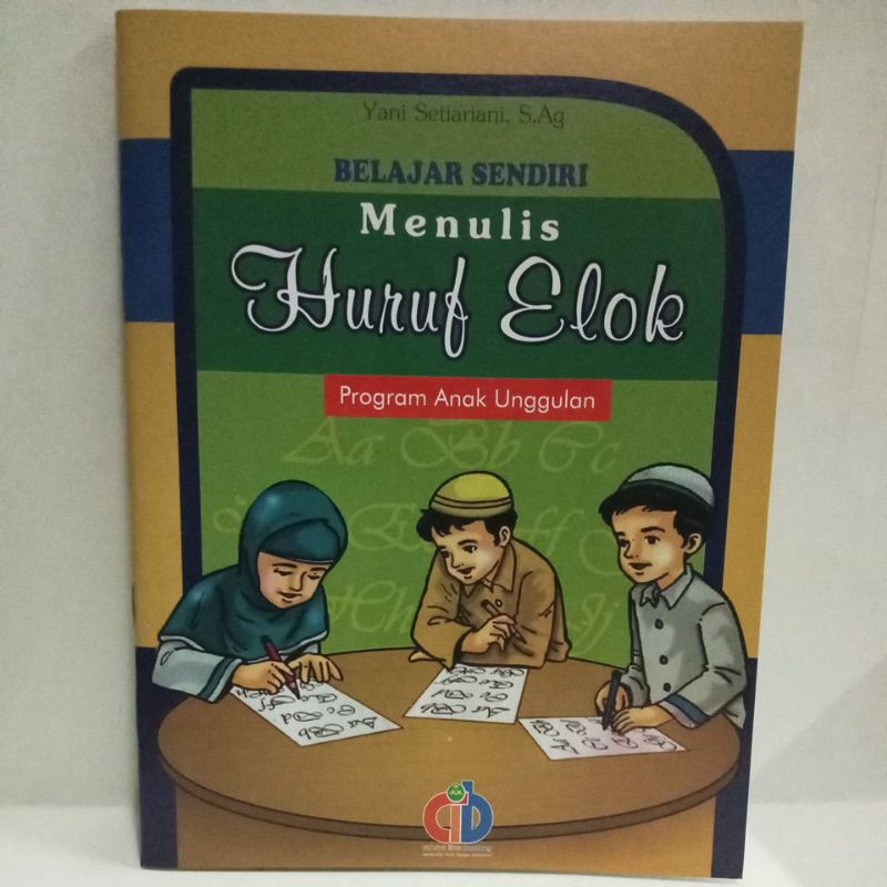 Menulis huruf elok